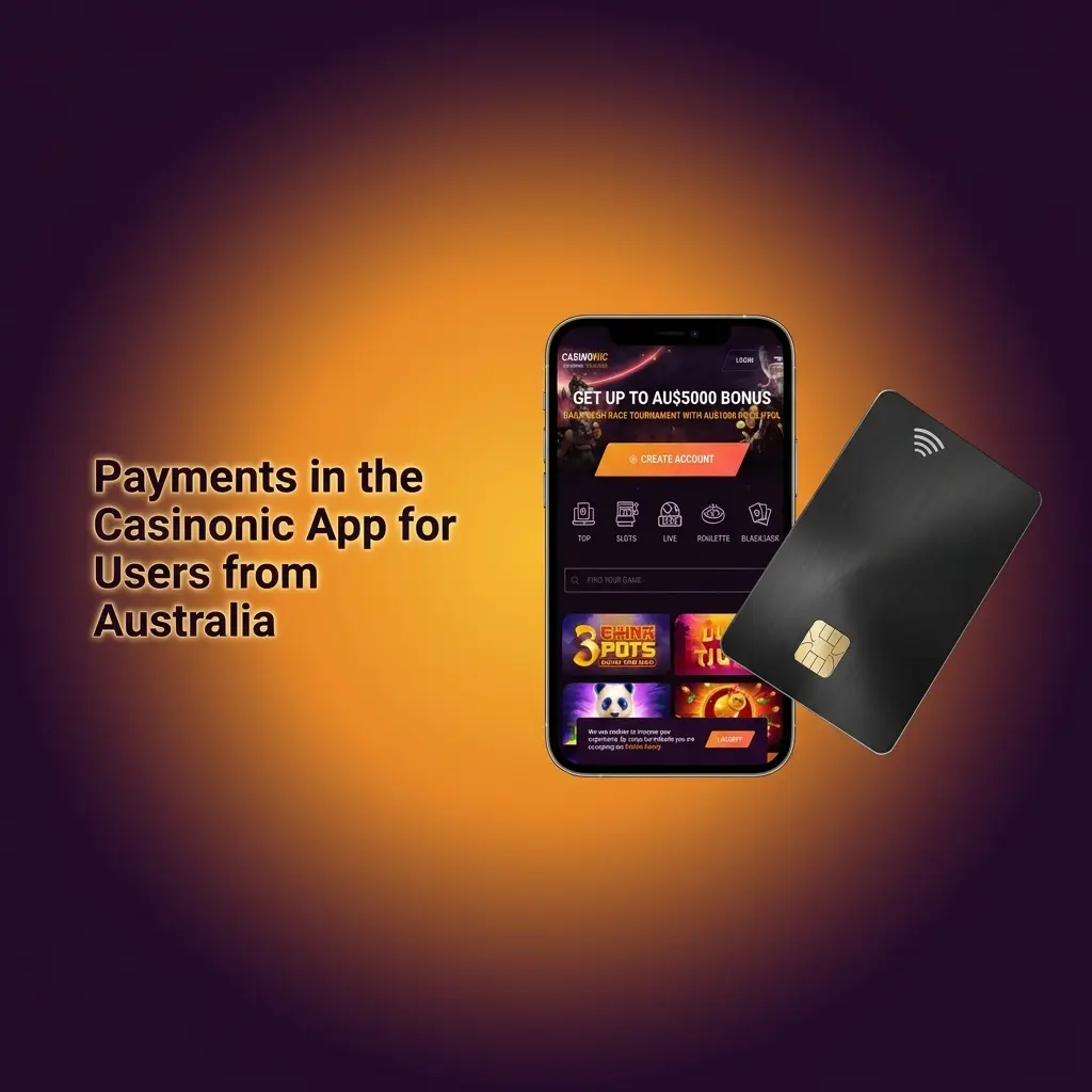 Casinonic app payment methods for Australian players including VISA, Skrill, Bitcoin and more, with secure SSL transactions